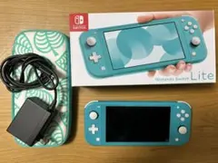 Switch Lite ターコイズ　箱+充電器+ケース付き