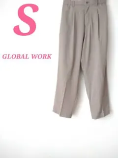 GLOBAL WORK グローバルワーク カジュアルパンツ グレージュ Sのサムネイル