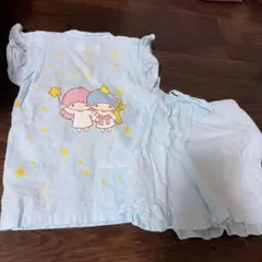 キキララ サンリオ　little twin stars レース　甚平　蓄光