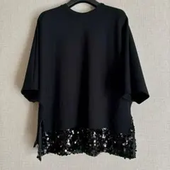 ADORE スパングルヘムジャージーカットソー ブラック アドーアのサムネイル