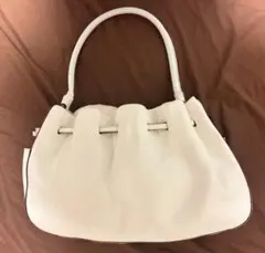 kate spade ホワイトレザー ハンドバッグ