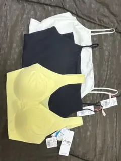 【新品・未使用】ブラトップ＆カップ付きキャミソール Lsize 3枚セット