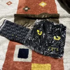 最終値下げCATS 猫顔プリント ハンカチ