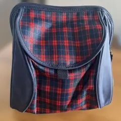 【美品】通園用リュック ジャクエツ ロベルタ　チェック柄フラップバッグ