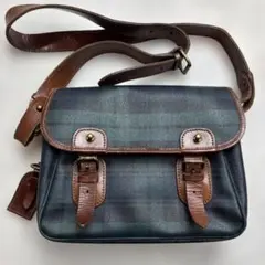 ポロラルフローレン　チェック柄　ショルダーバッグ