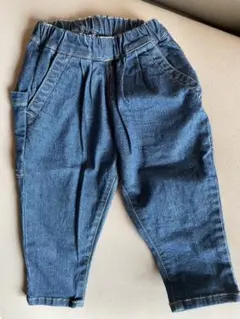 デニムブルー 子供用パンツ 90