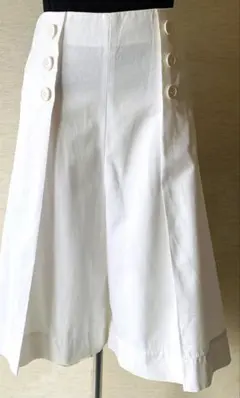 Spick and span スピック　マリンパンツ　キュロット　白
