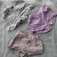 フリル付きショートパンツ3点セット アプレレクール
