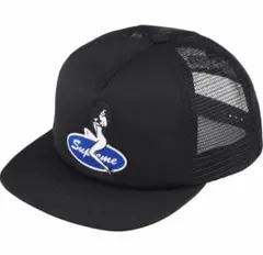 Supreme ブラック メッシュキャップ