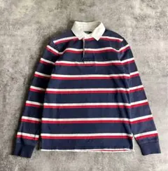 Polo by Ralph Lauren ラガーシャツ ボーダー ポニー刺繍