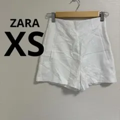 ZARA 【XS】ホワイト 白 ショートパンツ キュロット 海外古着