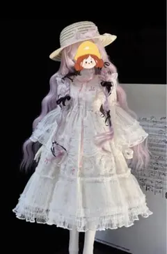 新品☆BJDドール服 MDD MSD SDM対応 ワンピース+帽子 2点セット3