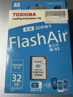 TOSHIBA FlashAir 32GB 第3世代 Toshiba 32GB FlashAir III Wireless SD Card PFW032U-1CCW B&H