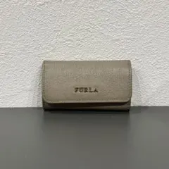 フルラ　キーケース　グレージュ