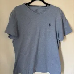 Polo Ralph Lauren ライトブルー Vネック Tシャツ M