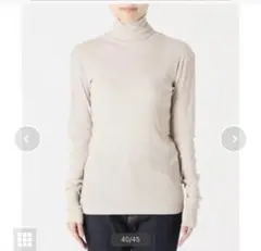 イエナ　テクノラマタートルネックプルオーバー　グレーb