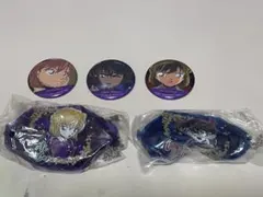 名探偵コナン 缶バッジ ポーチ セット 灰原哀 江戸川コナン