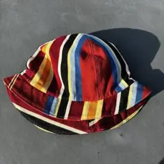 【希少】La Sartan フランス製 バケットハット マルチストライプ レトロ