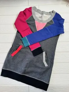 ★X-girl★カラフルワンピース　トレーナー地　サイズ1