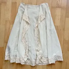 アイボリー フェミニン2wayスカート