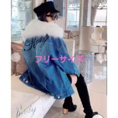 Rady ロゴデニムジャケット♥ファー付き