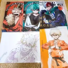 * 僕のヒーローアカデミア　クリアファイル　5点　爆豪勝己　轟焦凍　緑谷出久 *