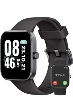 スマートウォッチ Bluetooth通話機能 薄型軽量