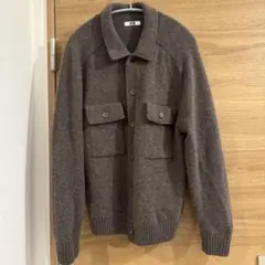 【値下げ】ユニクロu ラムニットジャケット　UNIQLO ブラウン