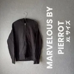 MARVELOUS BY PIERROT XL 黒パーカーダブルジッパーブラックのサムネイル