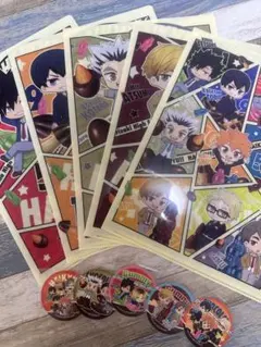 ハイキュー クリアファイル 全5種 & ハイキュ ステッカー 全5種