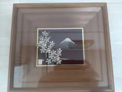 赤富士 芳光刻 金 銀 鍍金 骨董品 叙勲受章記念品 富士山 飲食店 経営