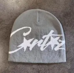 ビーニー　y2kグランジ　海外ストリート supreme　グレー