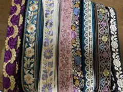 毛*い様 インド刺繍リボン アソート⑤ 1.5m×8本