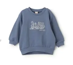 petit main 蒸気機関車刺繍スウェット