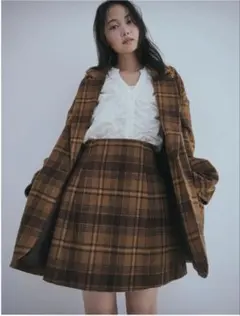 Andequal checked mini skirt