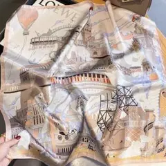 ラスト2点　シルク44 シルク100% スカーフ ストール 70×70cm