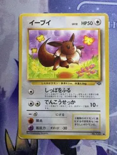 ゆ*う様 イーブイ 旧裏 PSA7 ジャングル 傷あり特価】旧裏 イーブイ ○ 第2弾拡張パック ポケモンジャングル