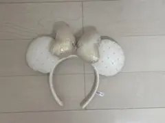 ディズニー カチューシャ ホワイト パール