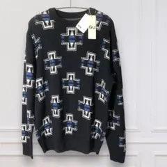 GU×KIM JONES 2018 AW 総柄 ニット セーター タグ付き