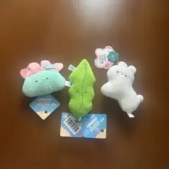 新品タグ付　つぶらな瞳の水族館 ぬいぐるみキーチェーン　 3点セット