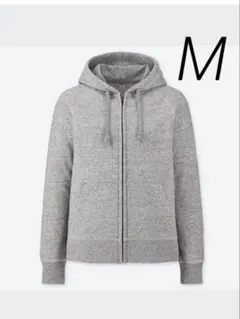 UNIQLO スウェット フルジップパーカ 長袖 GRAY Mサイズ