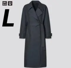 【美品】UNIQLO U トレンチコート ダークグレーL