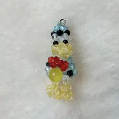 ドナルド ダック　ビーズチャーム ディズニー　キーホルダー