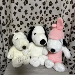 平成レトロ】SNOOPY BELLEちゃん ぬいぐるみ＆マスコット 3点セット