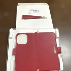 iPhone 15 Pro 手帳型ケース レッド