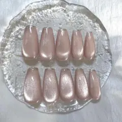 即購入OK！マグネットネイル❤︎ラメラインネイル❤︎フレンチネイル❤︎バレリーナ