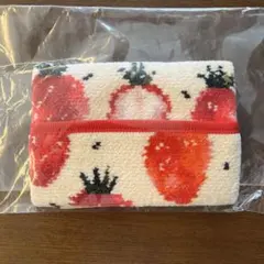 【新品未使用】フェイラー　ティッシュポーチ　ストロベリードット　アイボリー