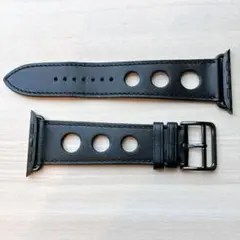 【エルメス】Apple Watch用バンド レザー 黒