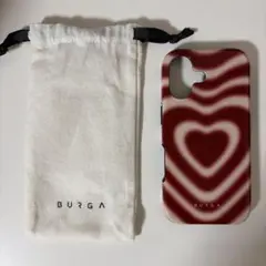 BURGA ハート柄 iPhone17ケース 収納袋付き