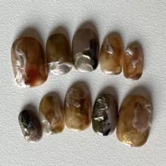 84.ネイルチップ　ニュアンス　インク　アート　地層　03247のサムネイル